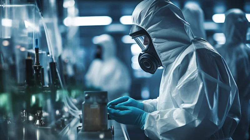 Scientist doing lab work