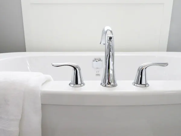 Chrome-plated sink taps