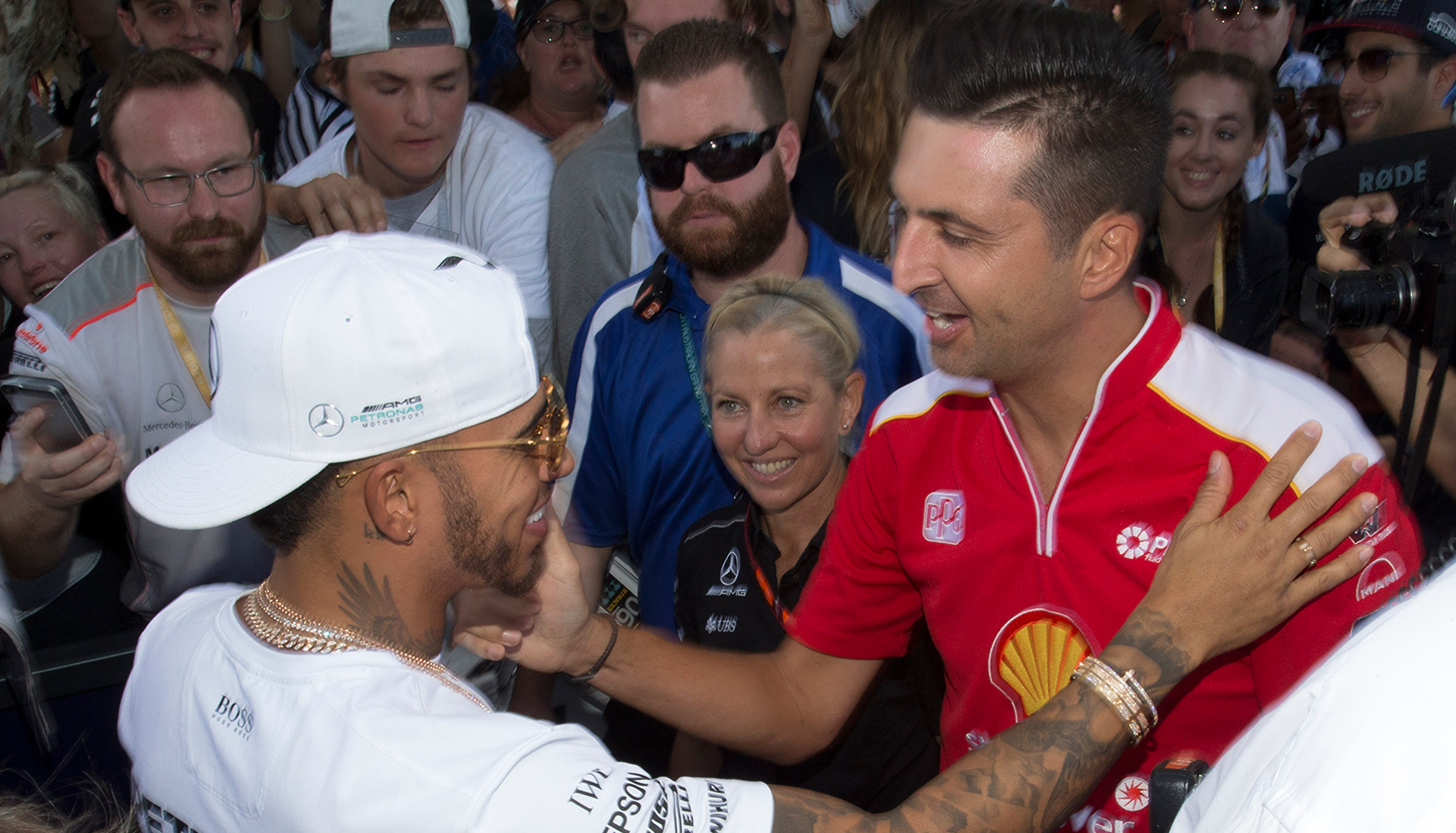 Fabian Coulthard, Lewis Hamilton reconnect | Supercars