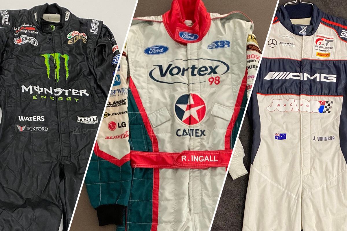Race suits added to charity auction Supercars