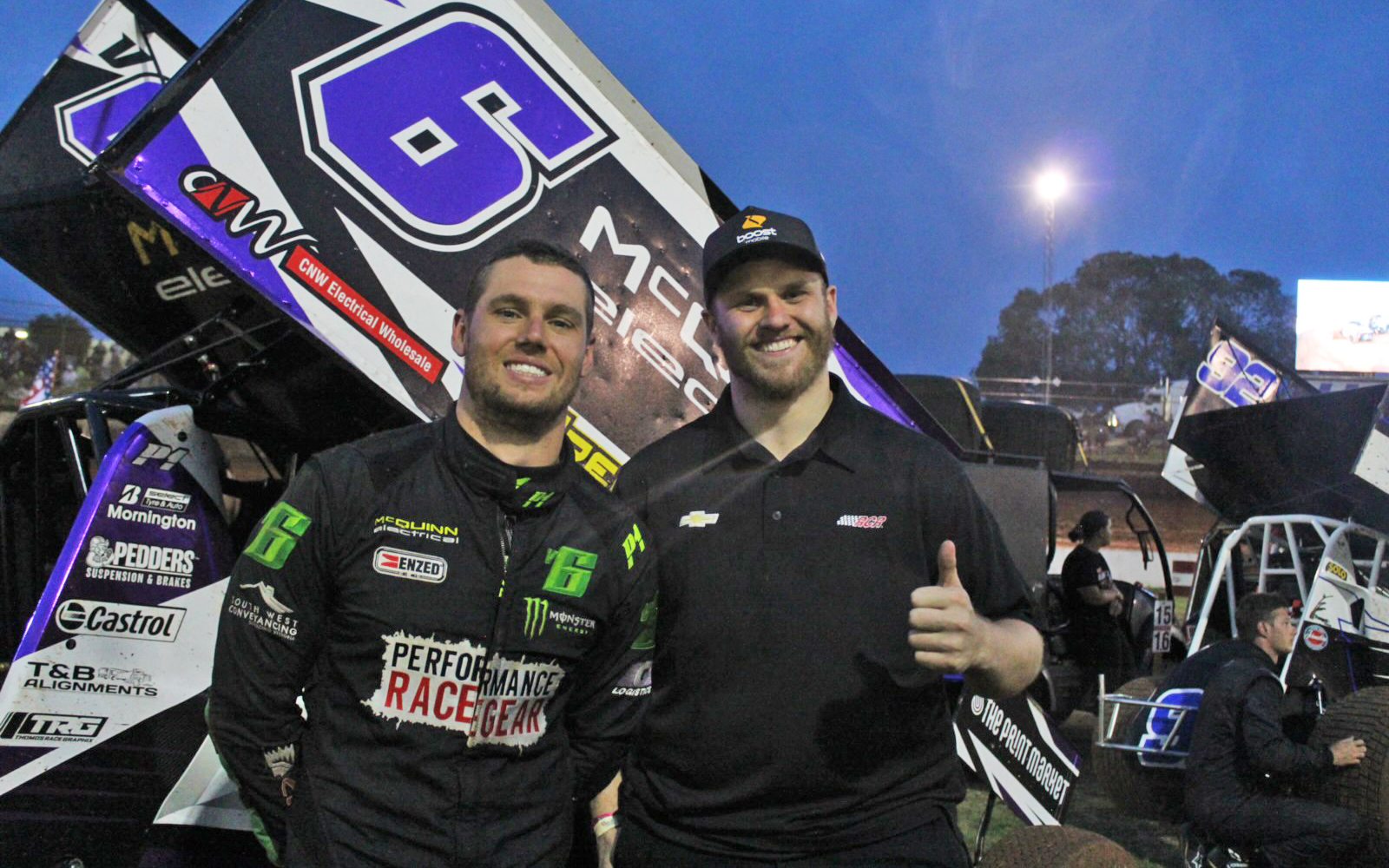 Kostecki Waters cross paths at Queensland speedway Supercars