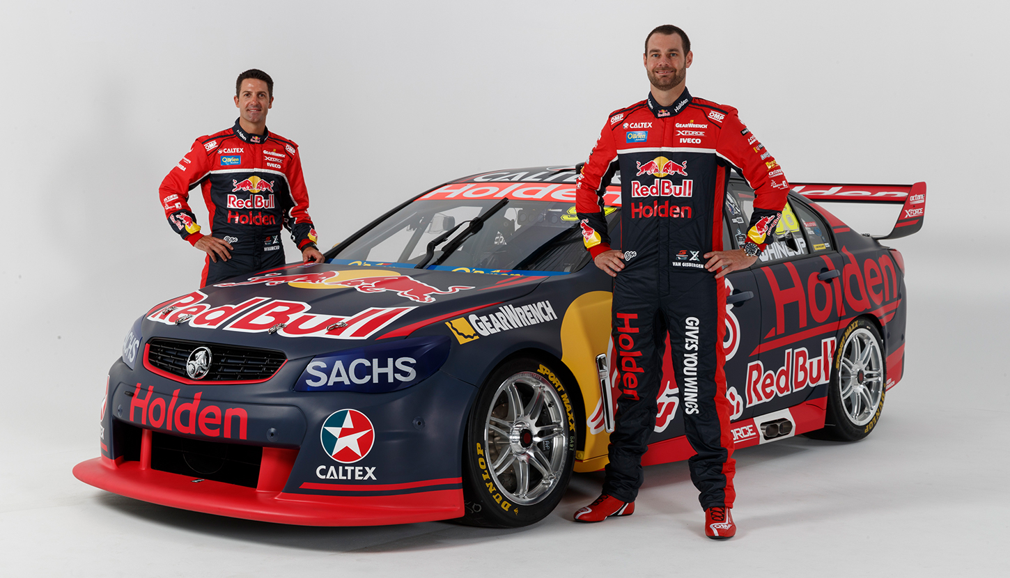 Enter the Red Bull Holden Racing Team Supercars