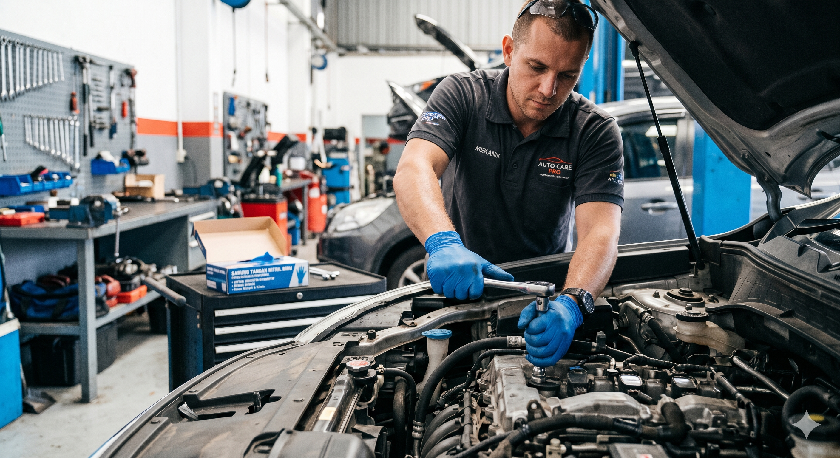 Sarung Tangan Nitrile Warna Biru untuk Industri Automotive: Perlindungan Maksimal untuk Produktivitas dan Keamanan