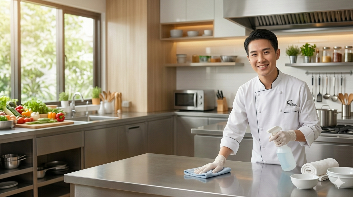 Rahasia Menjaga Standar Kebersihan Dapur dengan Prinsip Love. Care. Hygienic