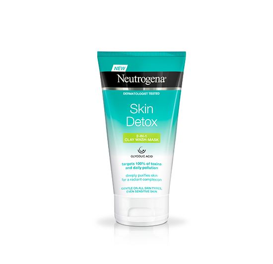 NEUTROGENA&lt;sup&gt;®&lt;/sup&gt; Skin Detox® 2-in-1 Clay Wash Mask