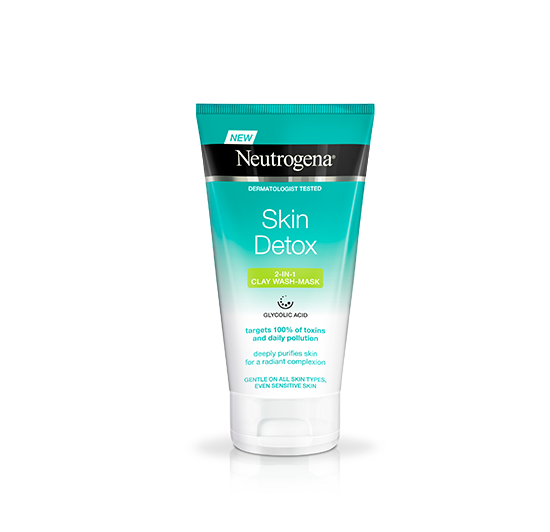 NEUTROGENA&lt;sup&gt;®&lt;/sup&gt; Skin Detox® 2-in-1 Clay Wash Mask