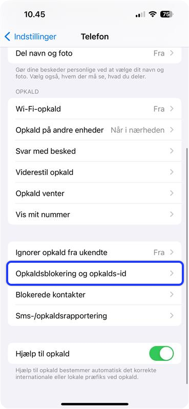 Opkalds-id