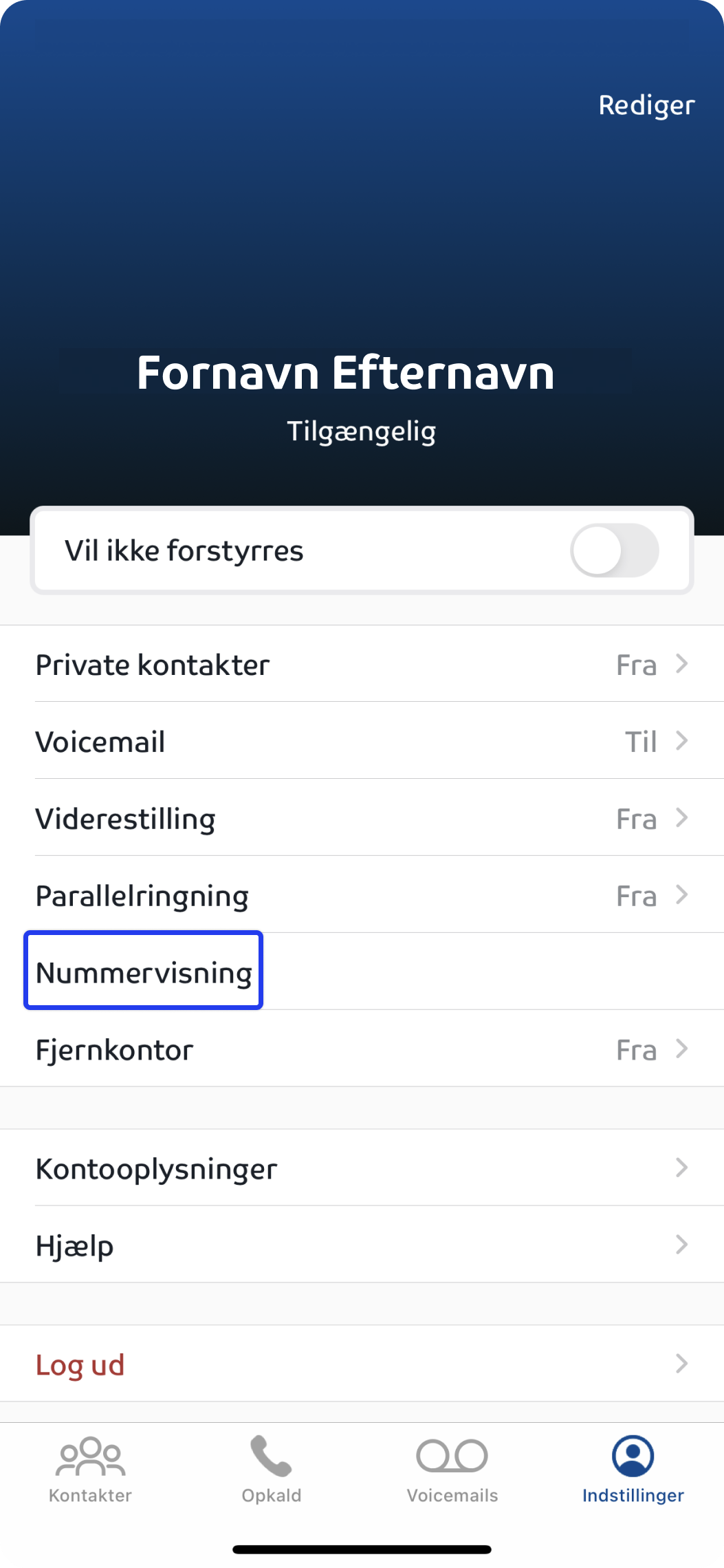 Nummervisning - Assist app