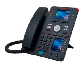 På billedet vises bordtelefonsmodellen: Avaya IXTM IP-Telefon J159