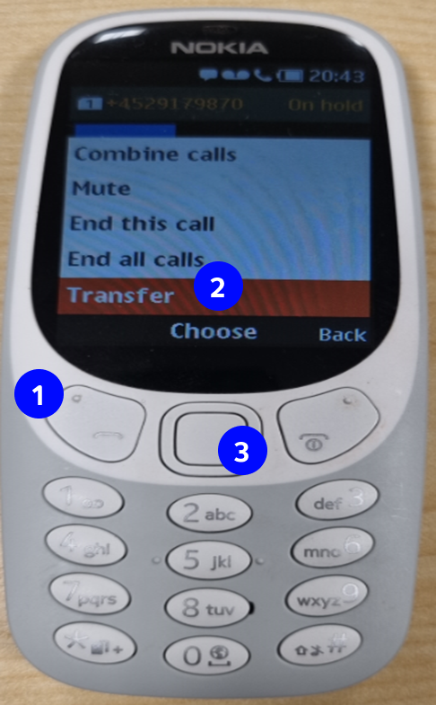 Omstil opkald på Nokia 3310 4G