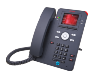 På billedet vises bordtelefonsmodellen: Avaya IXTM IP-Telefon J139