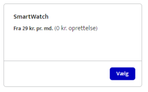 SmartWatch produkt i Selvbetjening