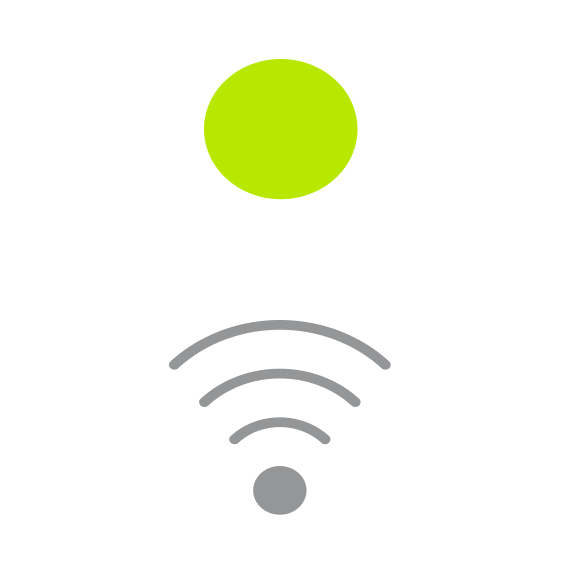 Wi-fi-dioden til BGW2 og Wi-fi D6 router