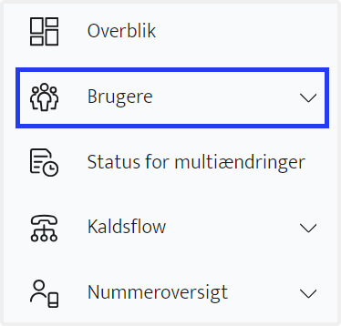 Klik på Brugere