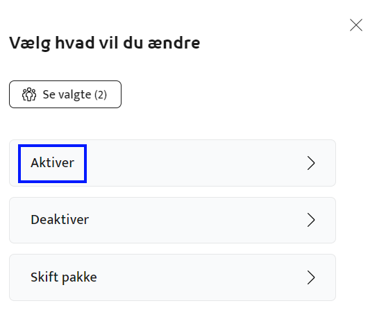 Klik på Aktivér One+