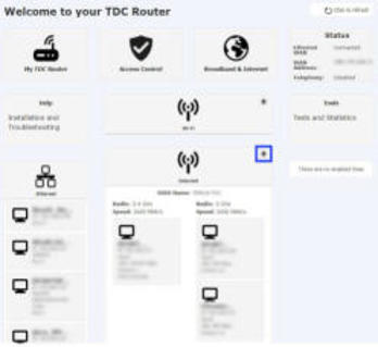 Dette billeder er et skærmbillede som viser interfacet til en HGW6 routers  login-side