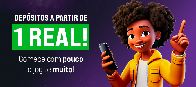 Jogue a partir de apenas R$1 