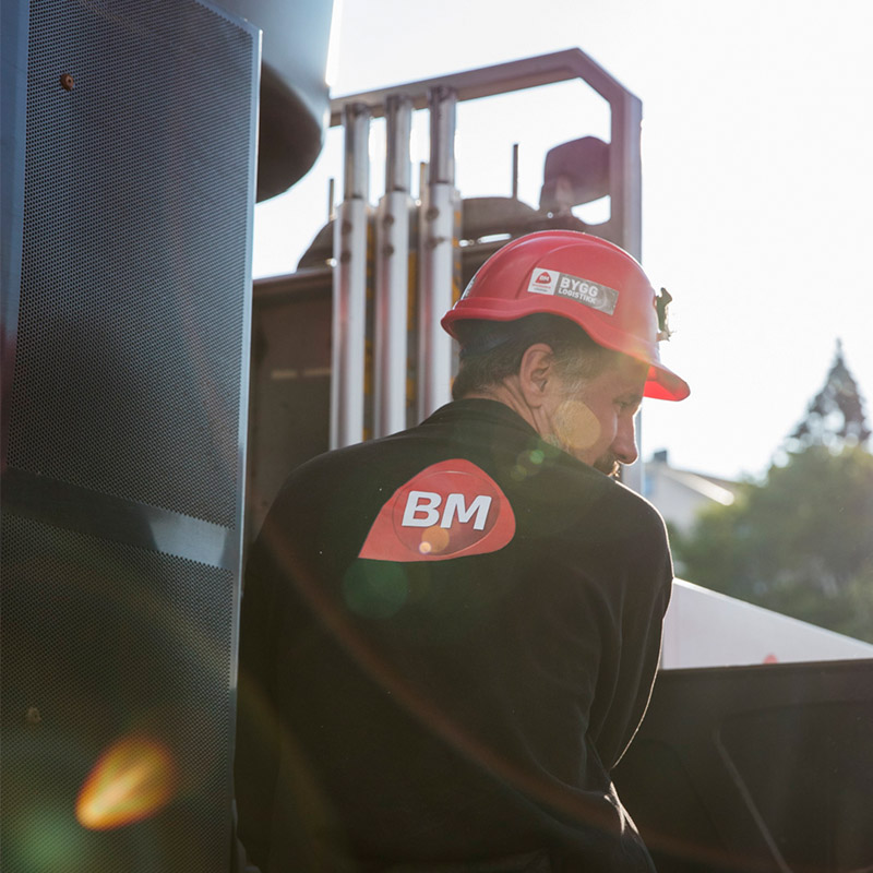 hero proff levering på byggeplass
