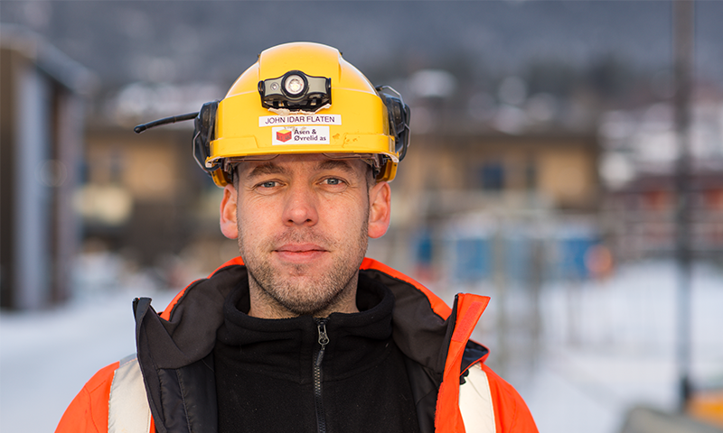 Byggeplassleder i Åsen og Øvrelid, John Ivar Flaten.