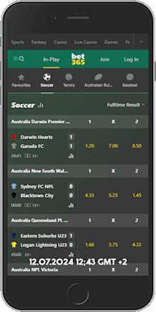 Bet365 NHL Betting App