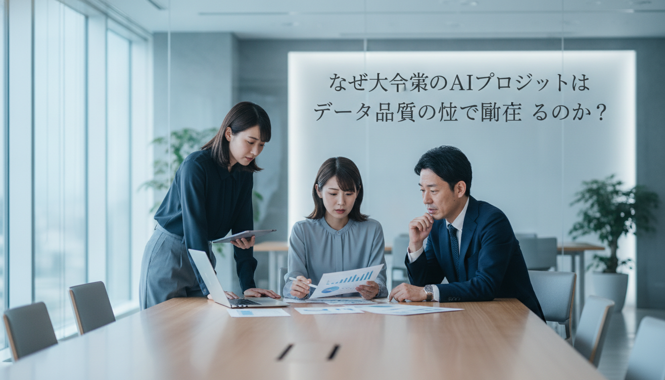 なぜ大企業のAIプロジェクトはデータ品質の壁で頓挫するのか?