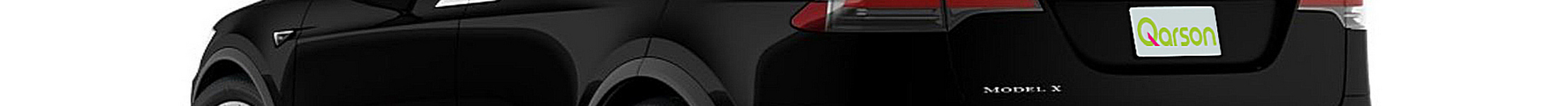 Tesla Model X topbanner 2 czarna - tył - bok