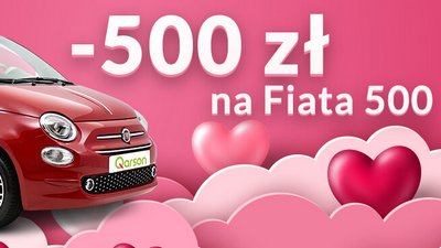 Walentynki w Qarsonie - promocja na Fiaty 500