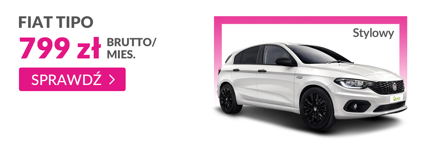 Nowa oferta na Fiata Tipo hatchback  w najemie długoterminowym