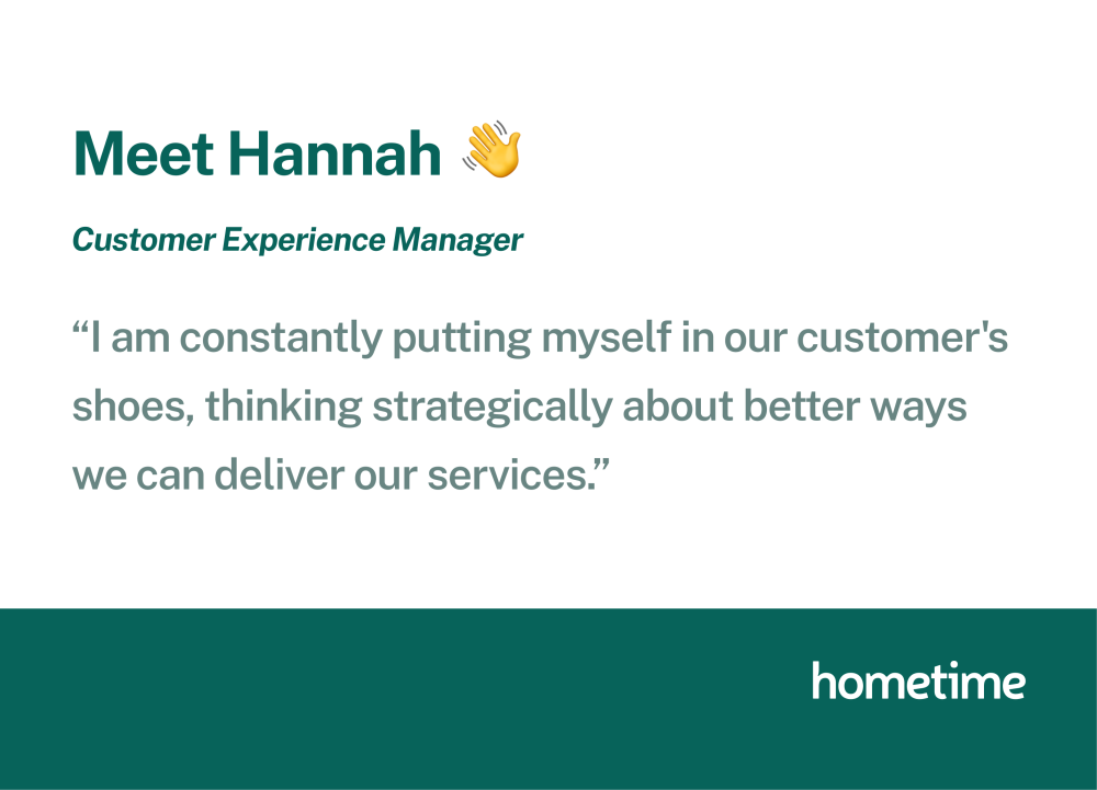 Meet Hometime's Customer Experience Manager: Raquel Miranda
