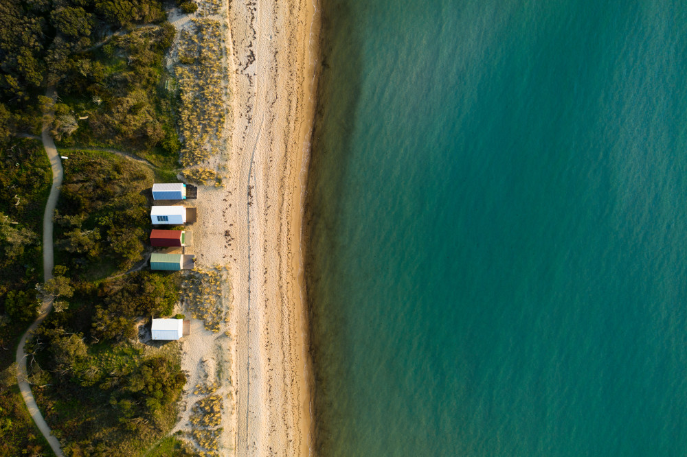 Australia coastline aerial view