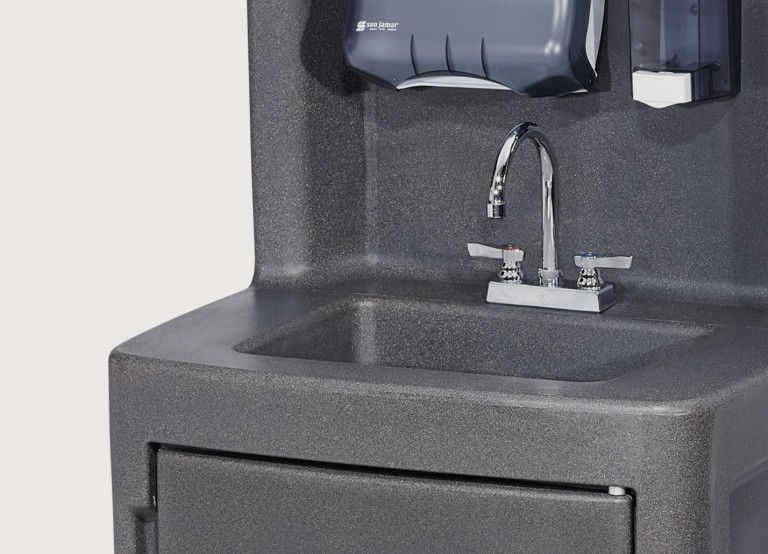 Crown Verity CV-PHS-2 Double Bowl Hot/Cold Portable Hand Sink