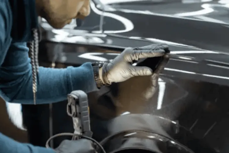 Polissage de voiture