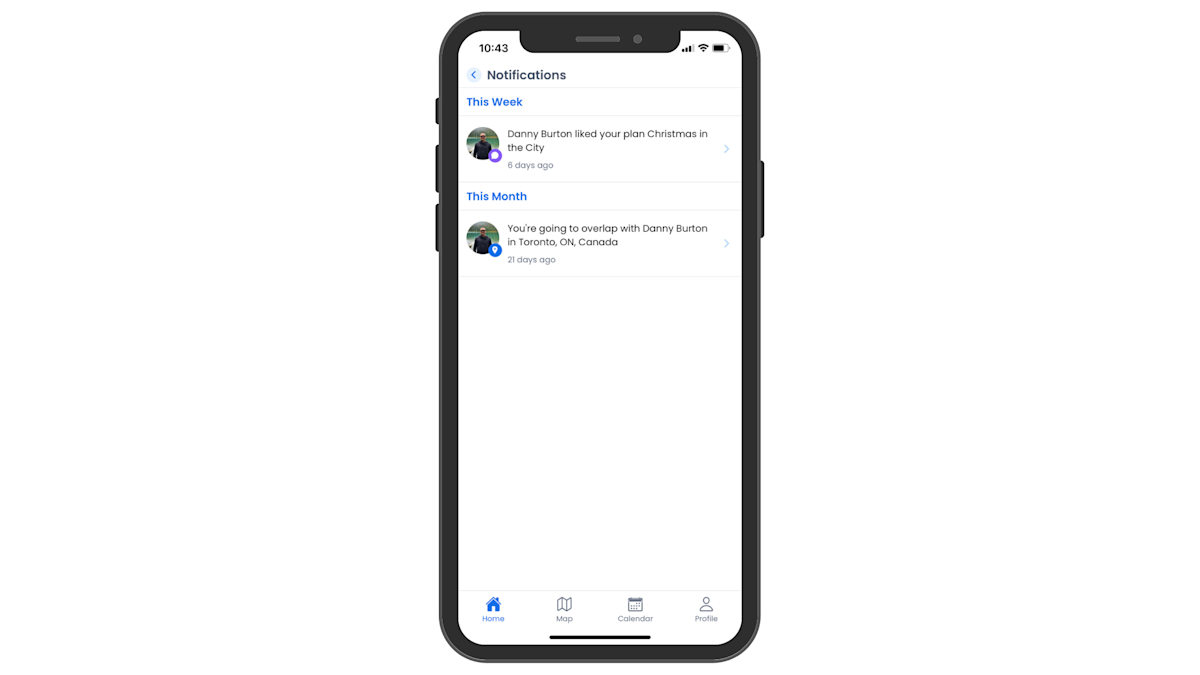 Nomadago feature - Notification