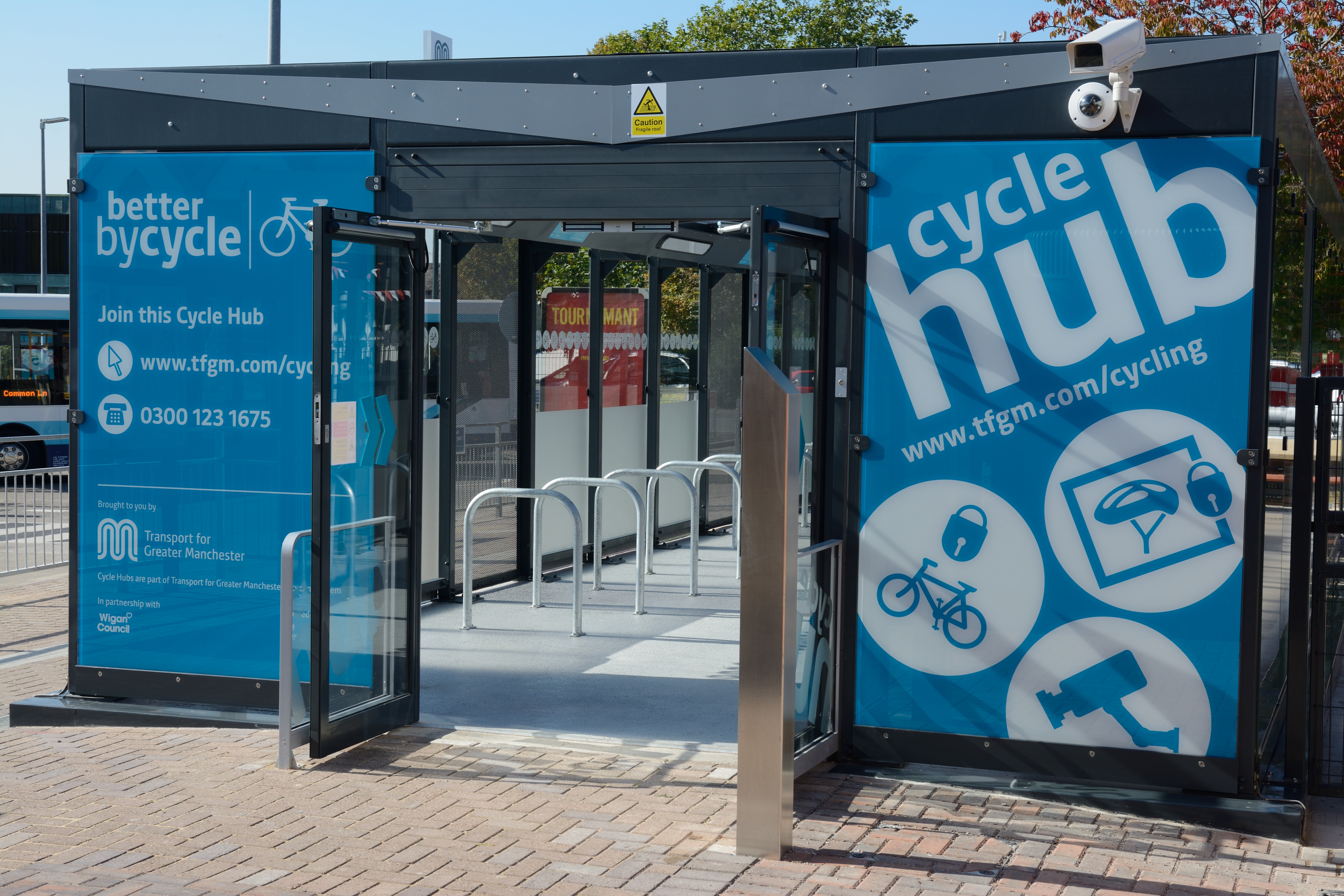 Leigh Bus Station Cycle Hub - Exterior