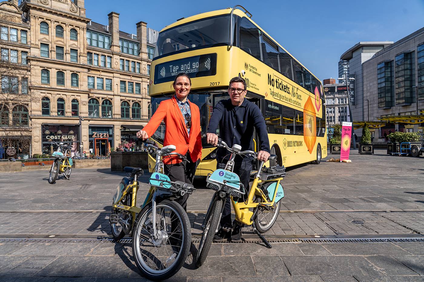 Dame Sarah Storey and Andy Burnham