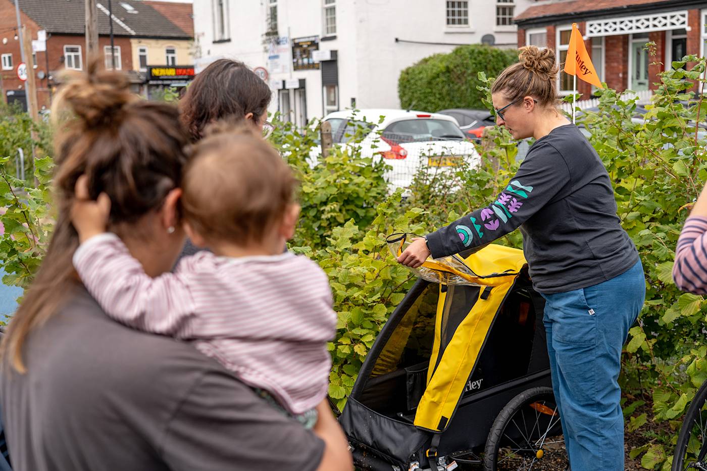 Parents on the toddler course