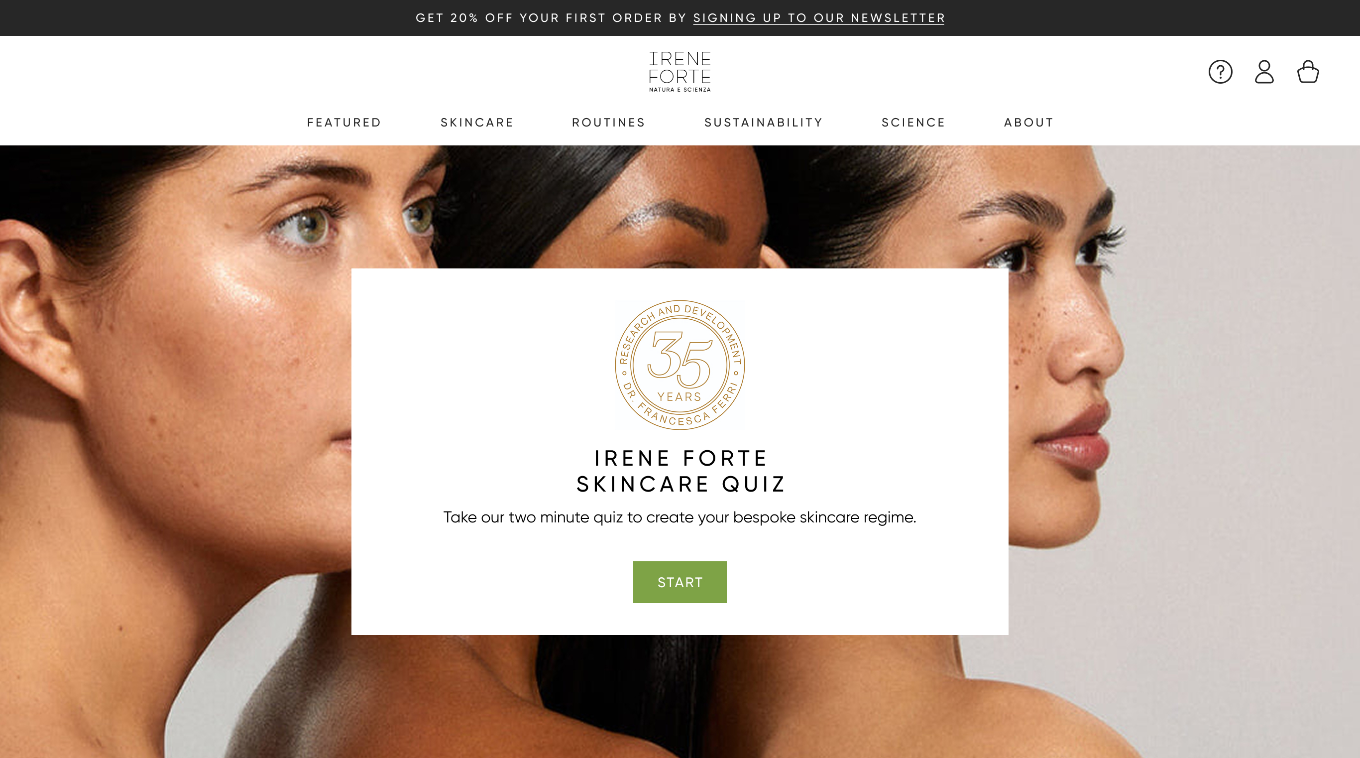 Irene Forte Skin Quiz