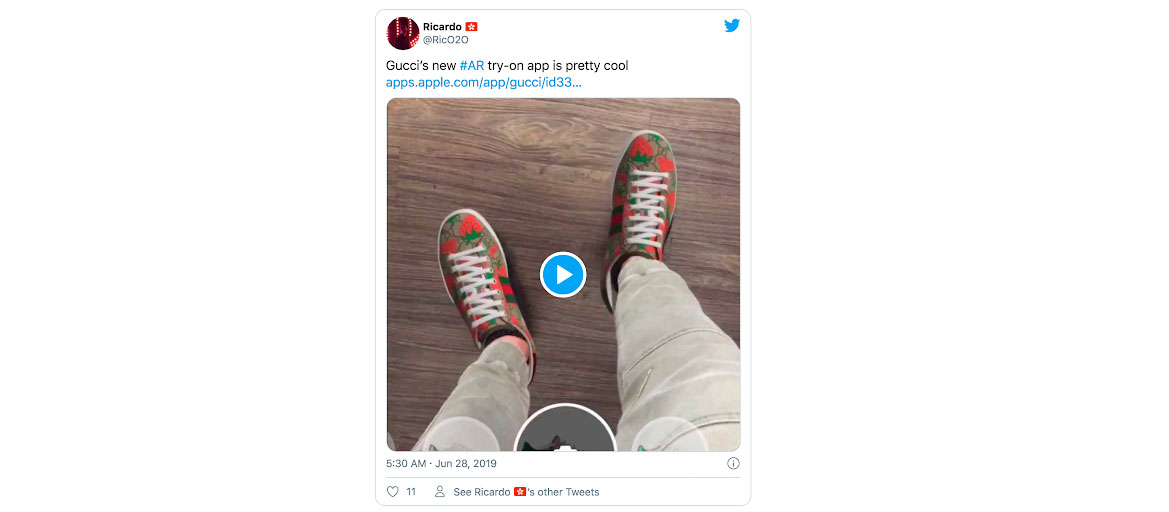 Gucci - Augmented Reality