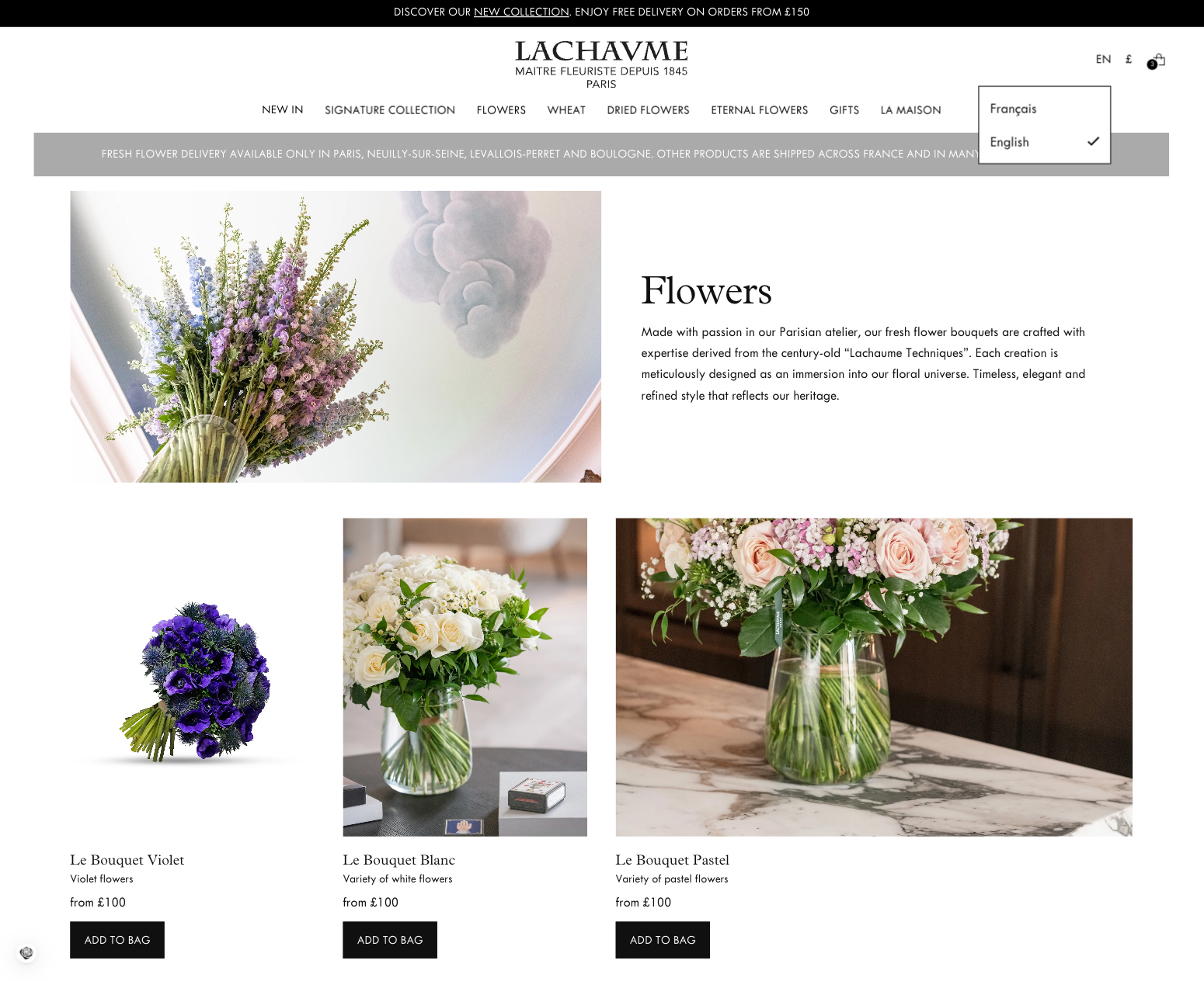 Lachaume Product Listing Page