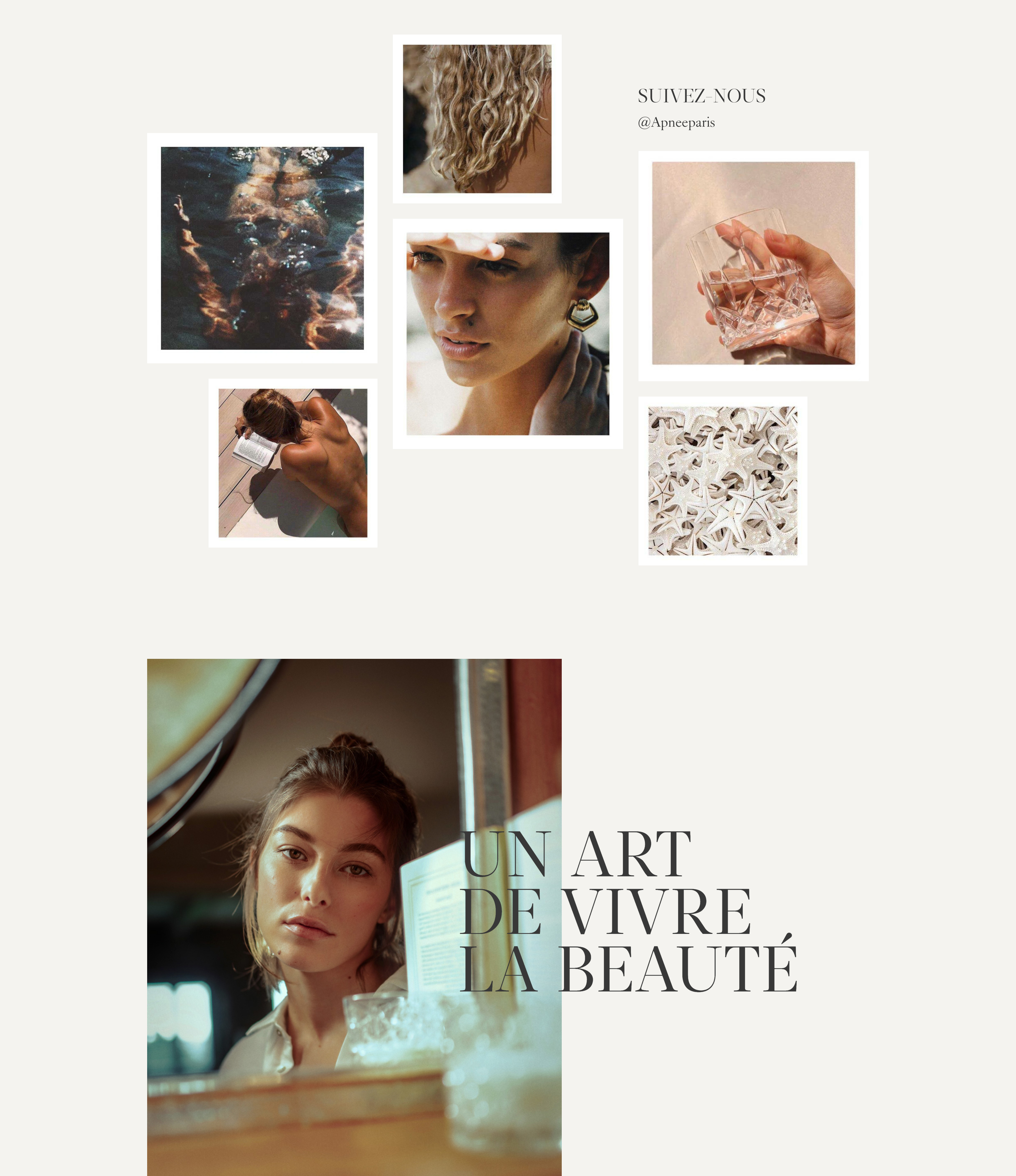 Apnee homepage social feed