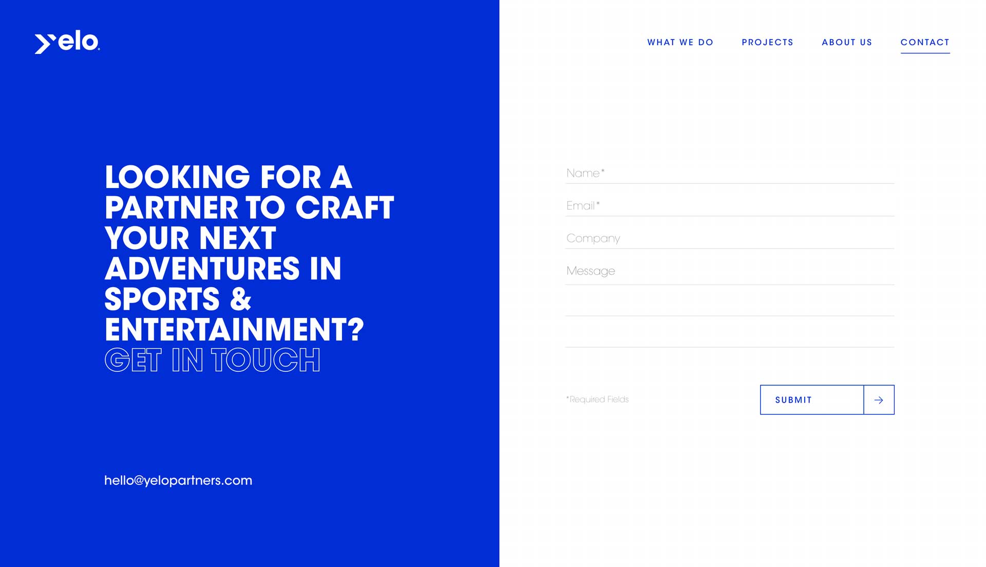 Yelo Partners Contact Form
