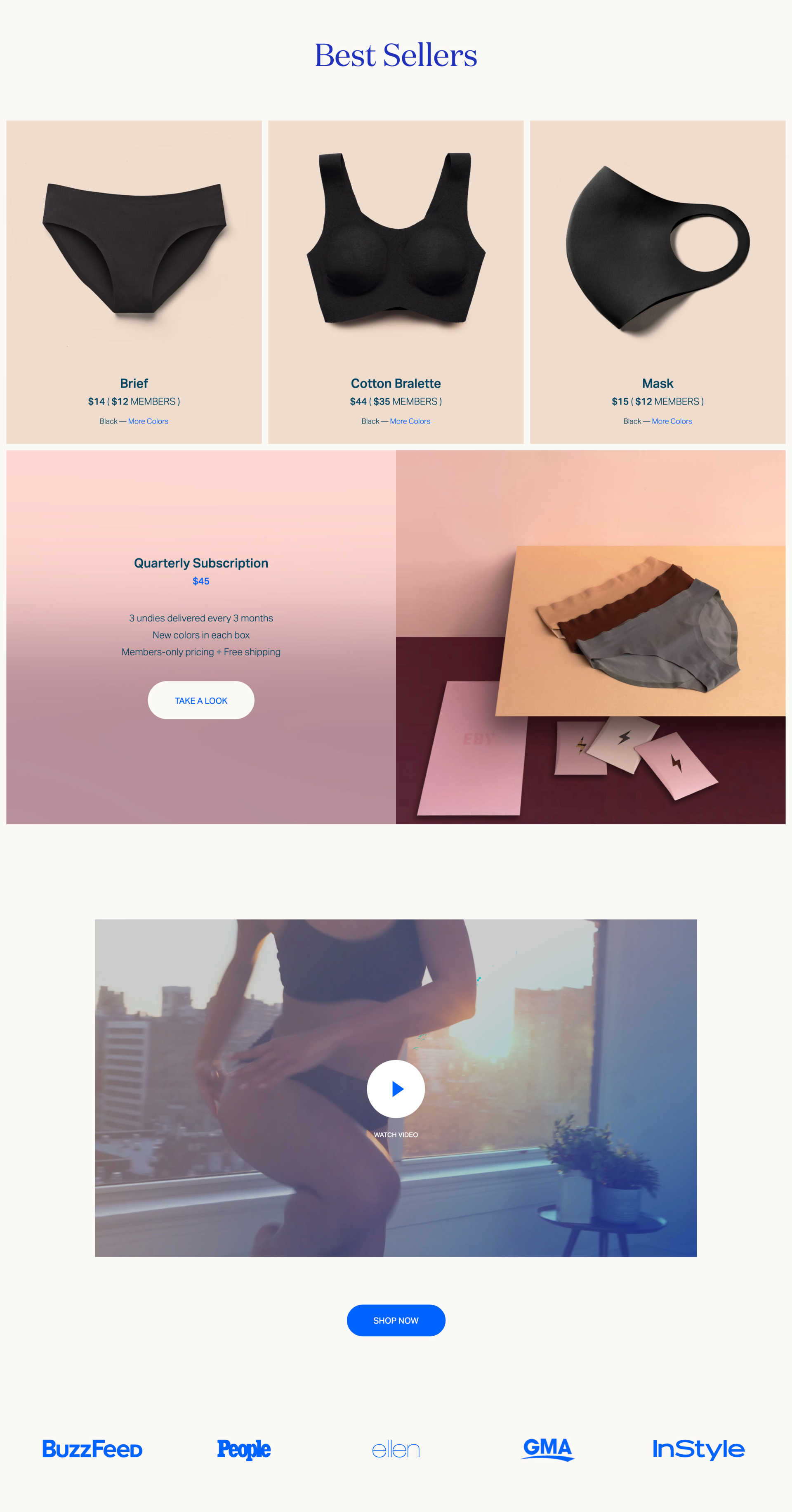 EBY Homepage - Best Sellers, Subscription and Video