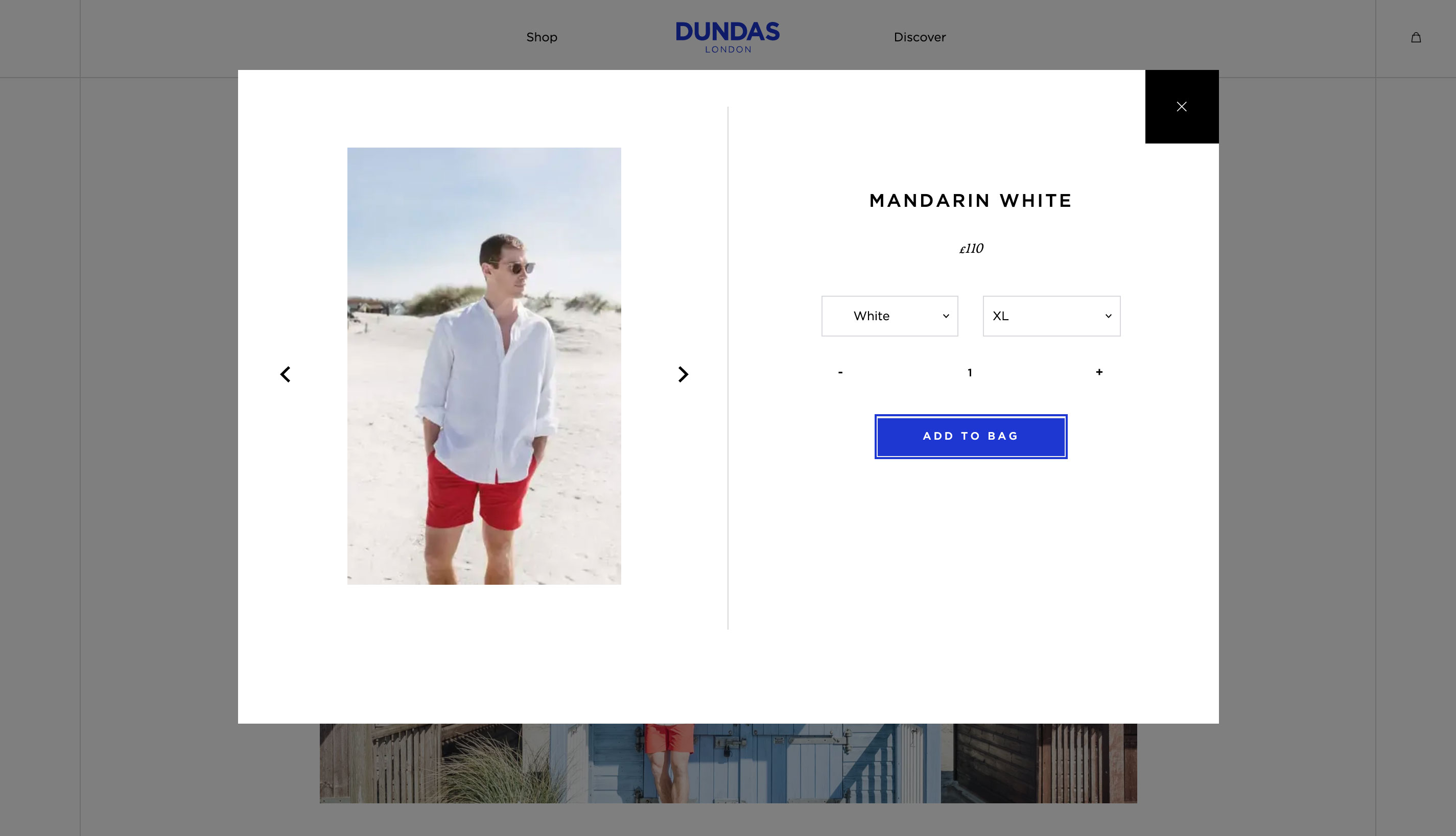 Dundas Shoppable Image Pop up