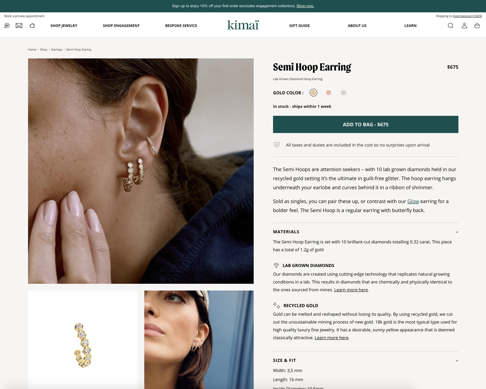 Kimaï - Product Details Page
