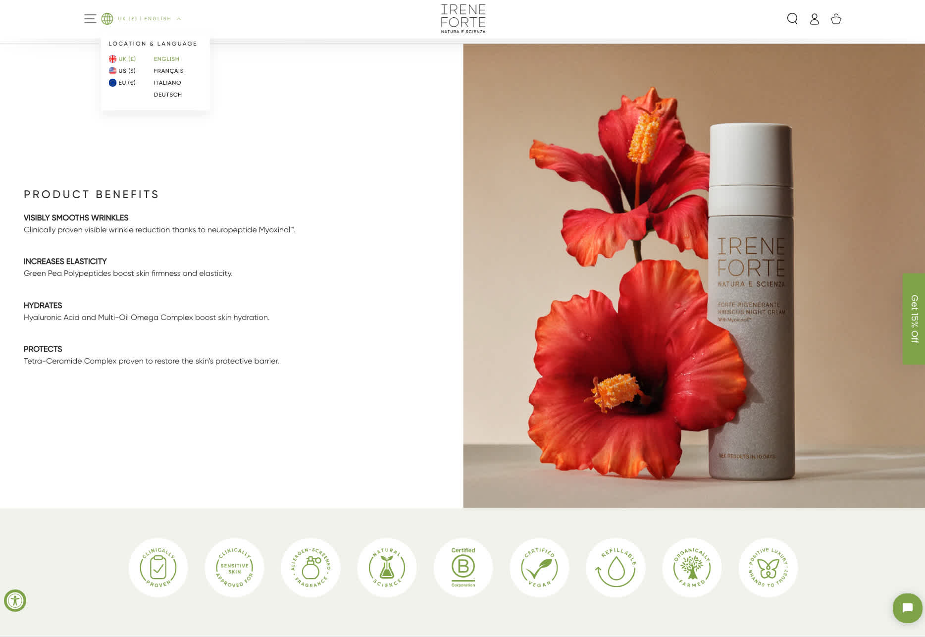 Irene Forte Internationalization