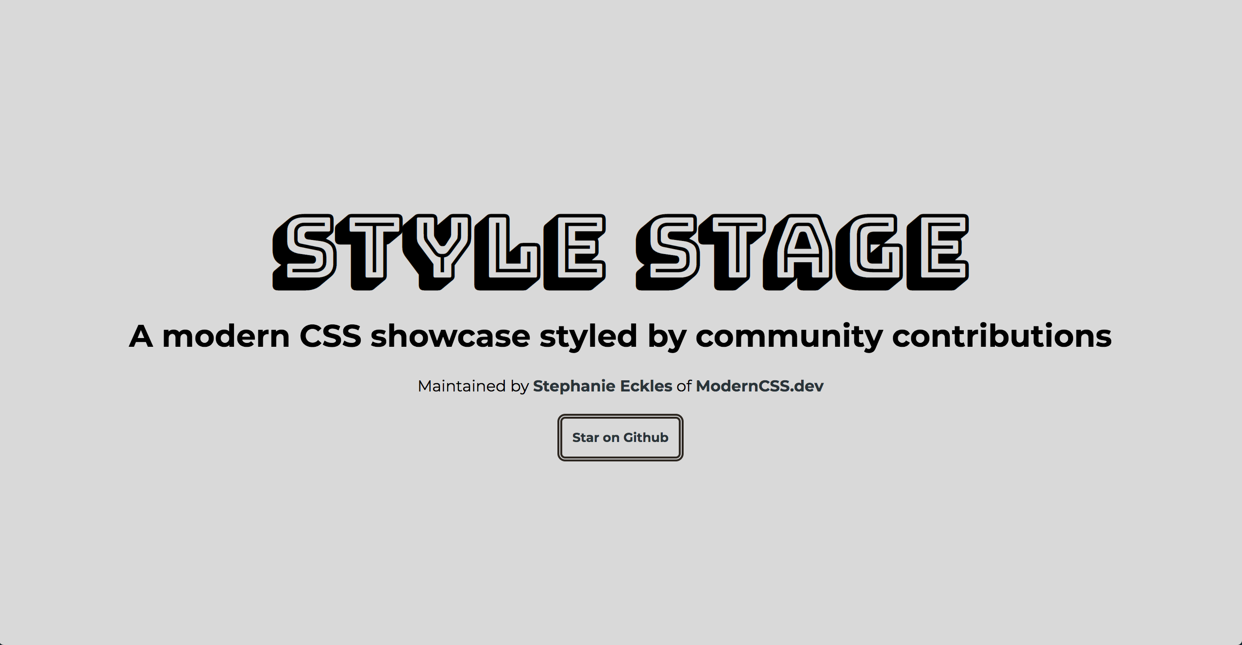 Retroish Stylesheet for Style Stage