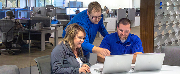 Sentry IT associates working together