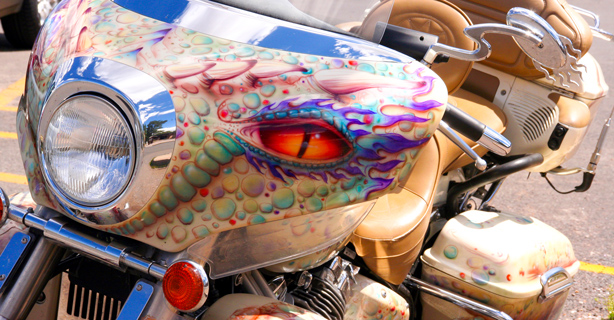 Dragon customized motorcycle