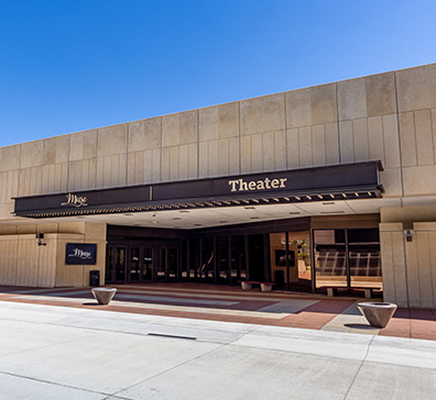 Theater exterior entrance.