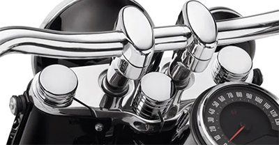 Chrome motorcycle handlebars